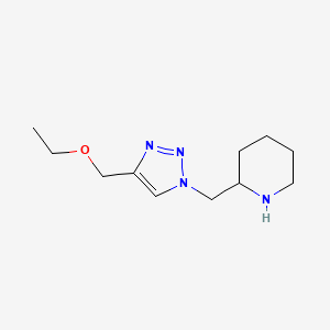 molecular formula C11H20N4O B1480670 2-((4-(ethoxymethyl)-1H-1,2,3-triazol-1-yl)methyl)piperidine CAS No. 2098071-53-3