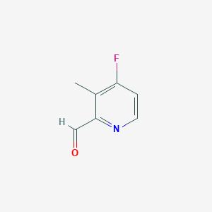molecular formula C7H6FNO B14806756 4-Fluoro-3-methylpicolinaldehyde 
