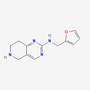 molecular formula C12H14N4O B1480682 N-(furan-2-ylmethyl)-5,6,7,8-tetrahydropyrido[4,3-d]pyrimidin-2-amine CAS No. 2098126-05-5