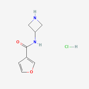 molecular formula C8H11ClN2O2 B1480687 N-(azetidin-3-yl)furan-3-carboxamide hydrochloride CAS No. 2098018-63-2