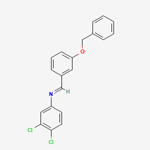 molecular formula C20H15Cl2NO B14806929 N-{(Z)-[3-(benzyloxy)phenyl]methylidene}-3,4-dichloroaniline 