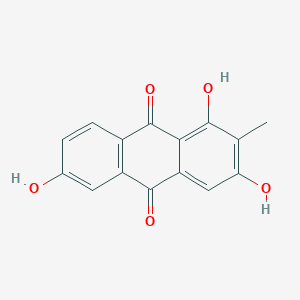 molecular formula C15H10O5 B014807 1,3,6-Trihydroxy-2-methylanthracene-9,10-dione CAS No. 87686-86-0