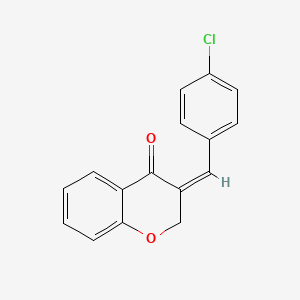 molecular formula C16H11ClO2 B14807027 3-(4-Chlorobenzylidene)chroman-4-one 