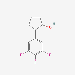 molecular formula C11H11F3O B14807164 trans-2-(3,4,5-Trifluorophenyl)cyclopentanol 