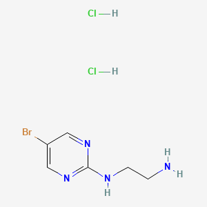 molecular formula C6H11BrCl2N4 B1480734 N1-(5-bromopyrimidin-2-yl)ethane-1,2-diamine dihydrochloride CAS No. 2098049-71-7