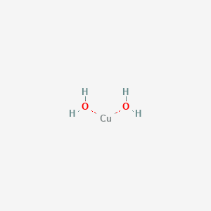 molecular formula Cu(OH)2<br>CuH4O2 B148074 Copper(II)hydroxide CAS No. 20427-59-2