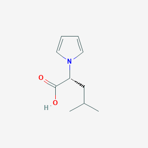 molecular formula C10H15NO2 B14807582 (R)-4-methyl-2-(1H-pyrrol-1-yl)pentanoic acid 