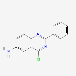 molecular formula C14H10ClN3 B14807624 4-Chloro-2-phenylquinazolin-6-amine CAS No. 92161-74-5