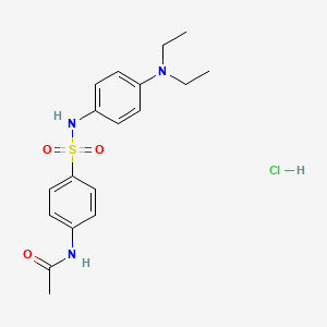 molecular formula C18H24ClN3O3S B14807639 N-(4-{[4-(diethylamino)phenyl]sulfamoyl}phenyl)acetamide hydrochloride 