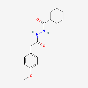molecular formula C16H22N2O3 B14807693 N'-[2-(4-methoxyphenyl)acetyl]cyclohexanecarbohydrazide 