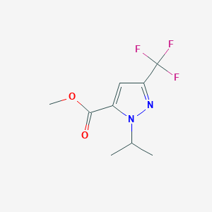 molecular formula C9H11F3N2O2 B1480792 methyl 1-isopropyl-3-(trifluoromethyl)-1H-pyrazole-5-carboxylate CAS No. 2097962-84-8