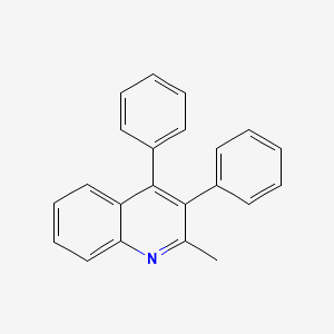 molecular formula C22H17N B14808078 2-Methyl-3,4-diphenylquinoline CAS No. 10266-18-9