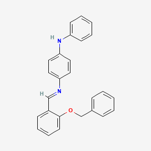 molecular formula C26H22N2O B14808092 N-{(E)-[2-(benzyloxy)phenyl]methylidene}-N'-phenylbenzene-1,4-diamine 