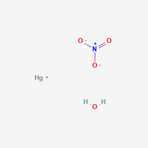 molecular formula H-N-O3.Hg B148081 Mercury(I) nitrate monohydrate CAS No. 7782-86-7