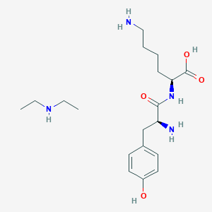 molecular formula C19H34N4O4 B14808234 H-Tyr-Lys-OH.DEA 