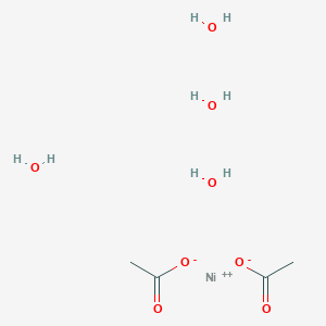 molecular formula C4H14NiO8 B148083 醋酸镍四水合物 CAS No. 6018-89-9