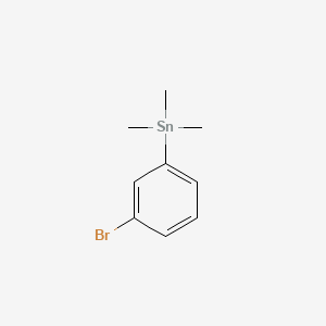 molecular formula C9H13BrSn B14808433 (3-Bromophenyl)(trimethyl)stannane CAS No. 17113-76-7