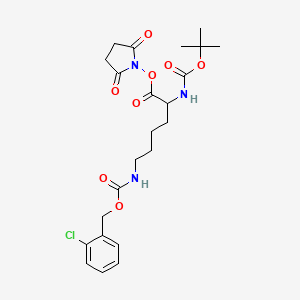 molecular formula C23H30ClN3O8 B14808548 N-Boc-N6-(2-chlorobenzyloxycarbonyl)-L-lysine 
