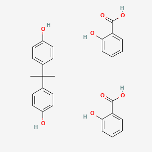 molecular formula C29H28O8 B14808585 Bisphenol A disalicylate 