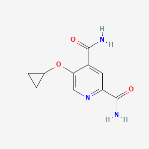 molecular formula C10H11N3O3 B14808594 5-Cyclopropoxypyridine-2,4-dicarboxamide 