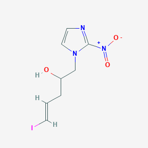 molecular formula C8H10IN3O3 B148086 5-(2-Nitroimidazolyl)-4-hydroxy-1-iodopent-1-ene CAS No. 133933-39-8