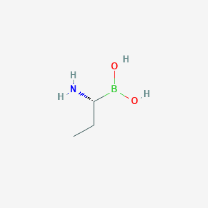 molecular formula C3H10BNO2 B14808601 [(1R)-1-aminopropyl]boronic acid 