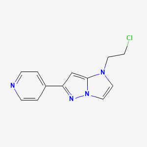 1-(2-chloroethyl)-6-(pyridin-4-yl)-1H-imidazo[1,2-b]pyrazole