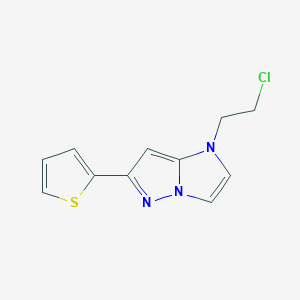 1-(2-chloroethyl)-6-(thiophen-2-yl)-1H-imidazo[1,2-b]pyrazole