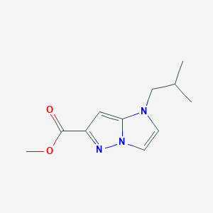 molecular formula C11H15N3O2 B1480869 methyl 1-isobutyl-1H-imidazo[1,2-b]pyrazole-6-carboxylate CAS No. 2098011-93-7