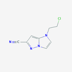 1-(2-chloroethyl)-1H-imidazo[1,2-b]pyrazole-6-carbonitrile