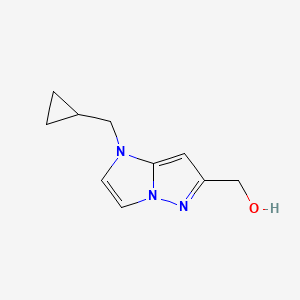 (1-(cyclopropylmethyl)-1H-imidazo[1,2-b]pyrazol-6-yl)methanol