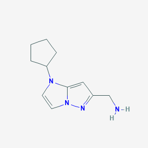(1-cyclopentyl-1H-imidazo[1,2-b]pyrazol-6-yl)methanamine
