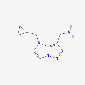 (1-(cyclopropylmethyl)-1H-imidazo[1,2-b]pyrazol-7-yl)methanamine