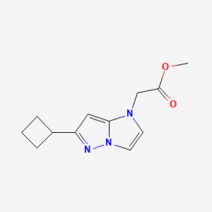 methyl 2-(6-cyclobutyl-1H-imidazo[1,2-b]pyrazol-1-yl)acetate