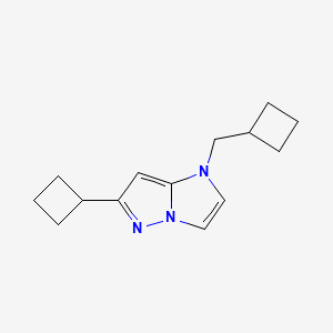 6-cyclobutyl-1-(cyclobutylmethyl)-1H-imidazo[1,2-b]pyrazole
