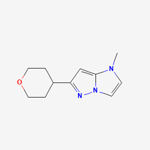1-methyl-6-(tetrahydro-2H-pyran-4-yl)-1H-imidazo[1,2-b]pyrazole