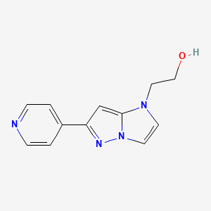 2-(6-(pyridin-4-yl)-1H-imidazo[1,2-b]pyrazol-1-yl)ethan-1-ol