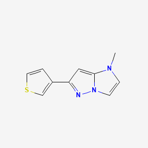 1-methyl-6-(thiophen-3-yl)-1H-imidazo[1,2-b]pyrazole