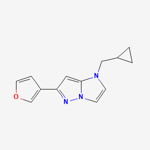 1-(cyclopropylmethyl)-6-(furan-3-yl)-1H-imidazo[1,2-b]pyrazole