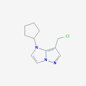 7-(chloromethyl)-1-cyclopentyl-1H-imidazo[1,2-b]pyrazole