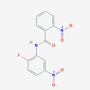 molecular formula C13H8FN3O5 B14808904 N-(2-Fluoro-5-nitrophenyl)-2-nitrobenzamide 