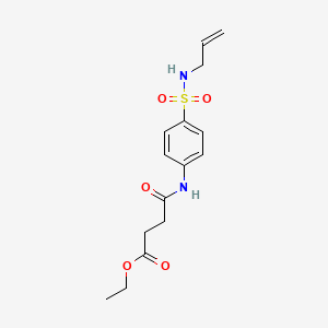 molecular formula C15H20N2O5S B14809043 Ethyl 4-oxo-4-{[4-(prop-2-en-1-ylsulfamoyl)phenyl]amino}butanoate 