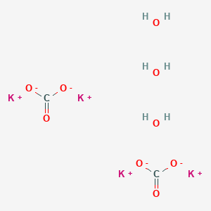 tetrapotassium;dicarbonate;trihydrate