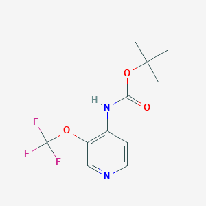 molecular formula C11H13F3N2O3 B14809321 Tert-butyl 3-(trifluoromethoxy)pyridin-4-ylcarbamate 