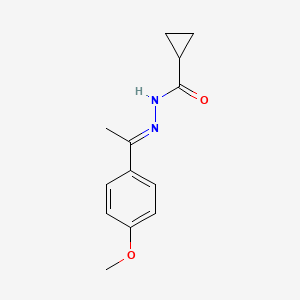 molecular formula C13H16N2O2 B14809382 N'-[(1E)-1-(4-methoxyphenyl)ethylidene]cyclopropanecarbohydrazide 