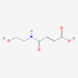molecular formula C6H9NO4 B14809395 2-[(3-Carboxy-1-oxo-2-propenyl)amino]-ethanol 