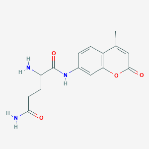 molecular formula C15H17N3O4 B14809437 H-Gln-AMC hydrobromide salt 