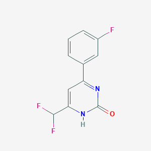 molecular formula C11H7F3N2O B1480949 4-(difluoromethyl)-6-(3-fluorophenyl)pyrimidin-2(1H)-one CAS No. 1271477-67-8