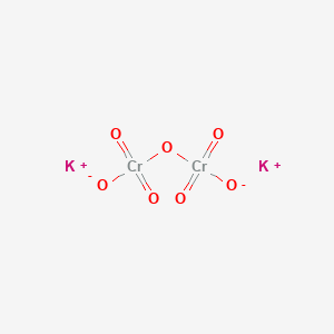 molecular formula K2Cr2O7<br>Cr2K2O7 B148095 Potassium dichromate CAS No. 7778-50-9