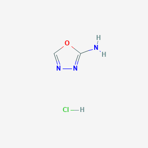 molecular formula C2H4ClN3O B14809620 1,3,4-Oxadiazol-2-amine hydrochloride CAS No. 7659-16-7